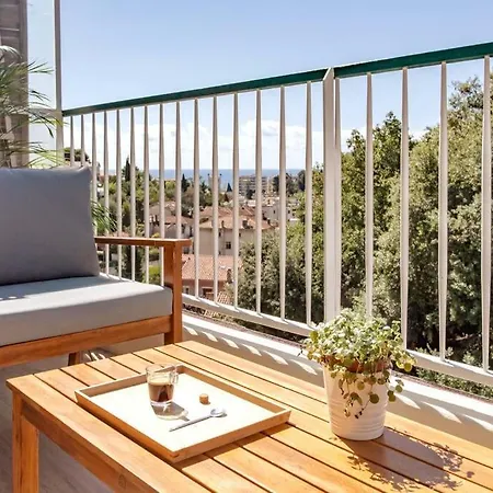 Апартаменты L36 Sea View Terrace 10min Walking To Sea/parking & Ac Ницца