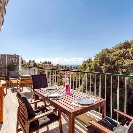 Апартаменты L36 Sea View Terrace 10min Walking To Sea/parking & Ac Ницца